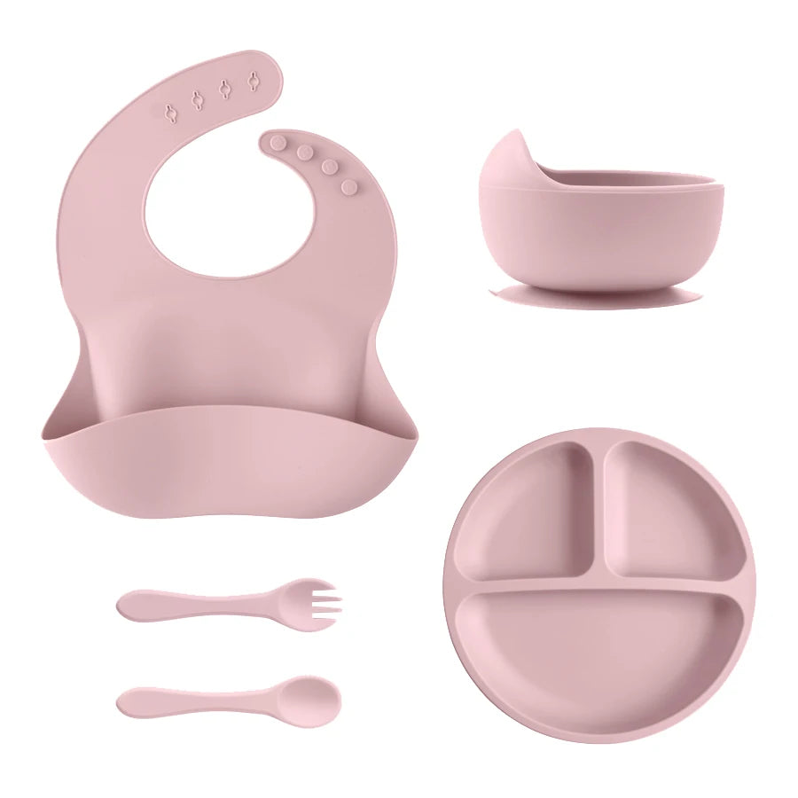Durable BPA-free silicone dinner set for toddlers – Winnebaby