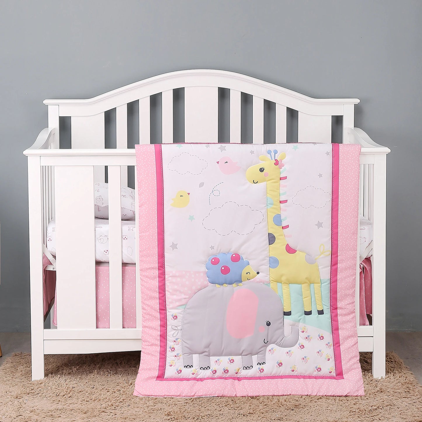 Luxury Super Soft Breathable Cot Bedsheets Crib