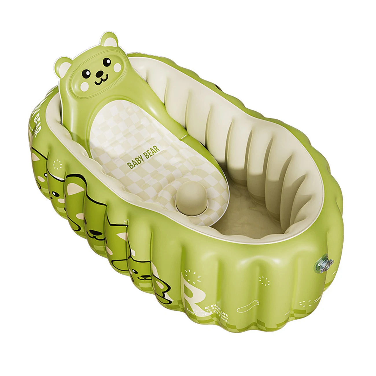 Inflatable baby bathtub