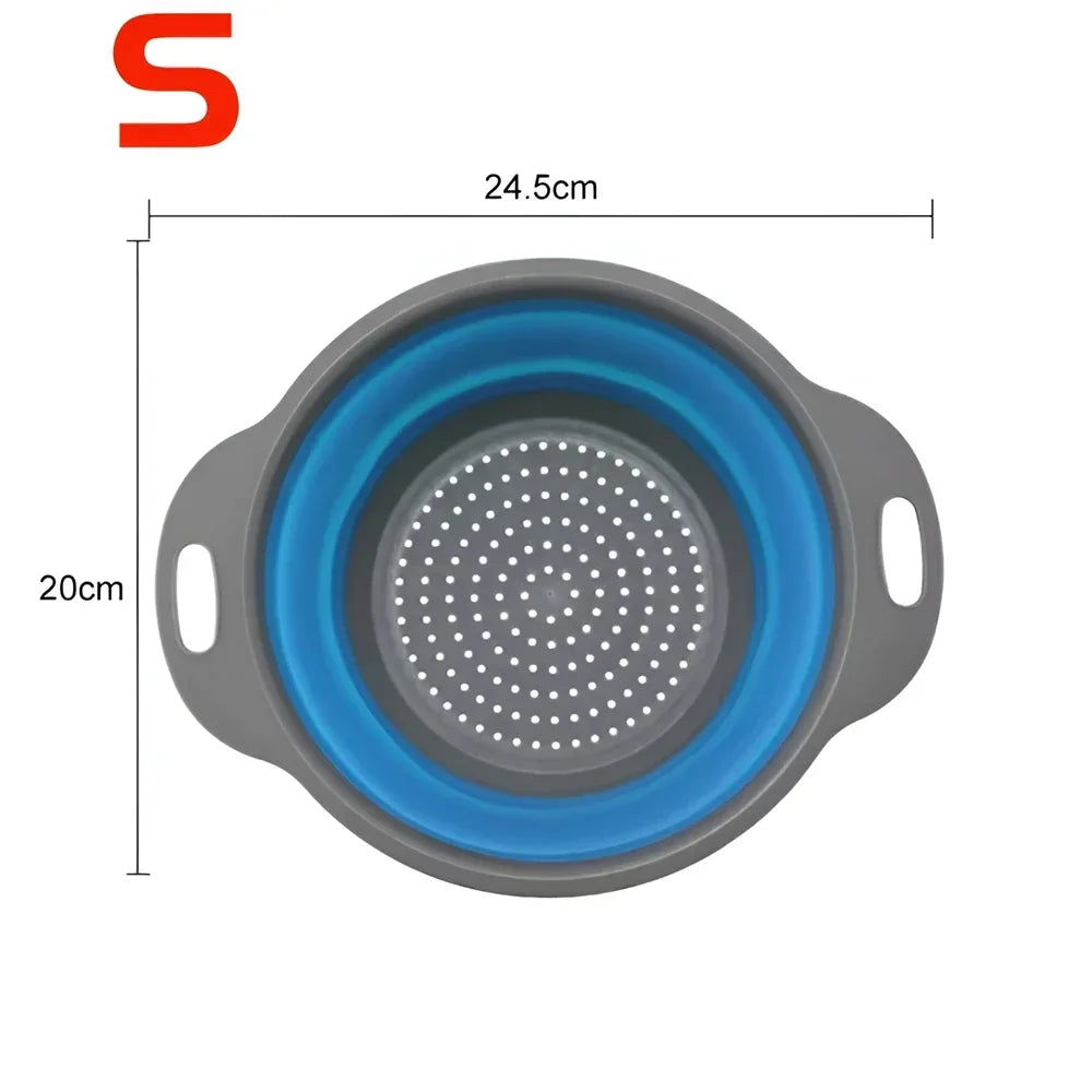 Round Collapsible Colander Silicone
