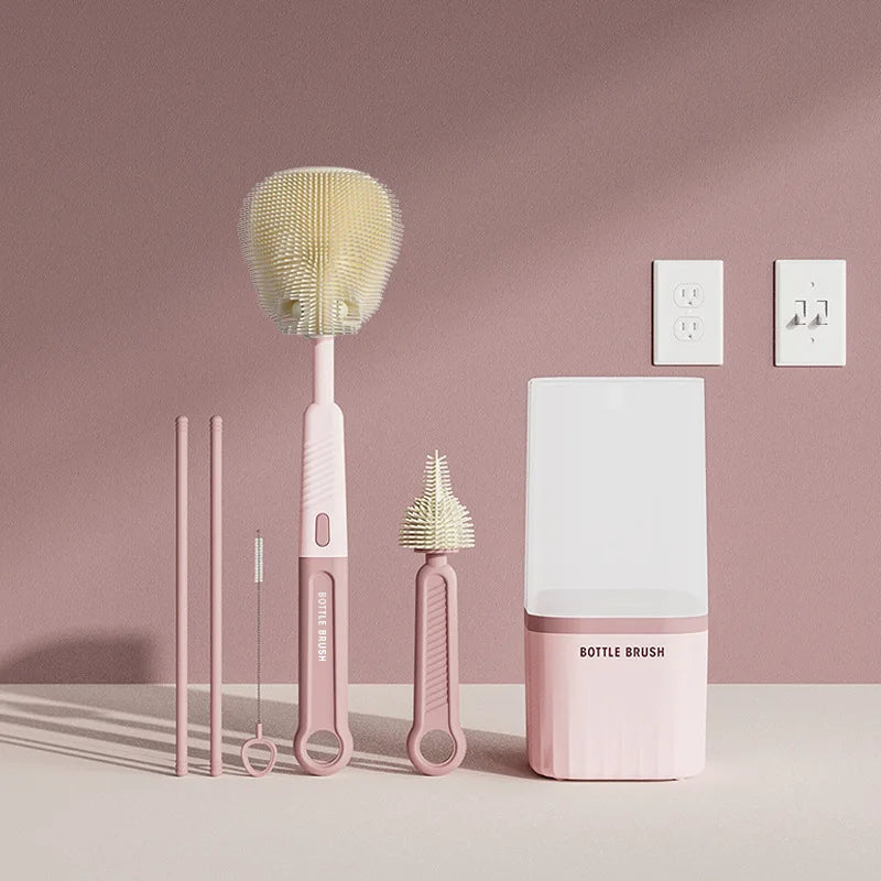 Baby Silicone Bottle Brush Set
