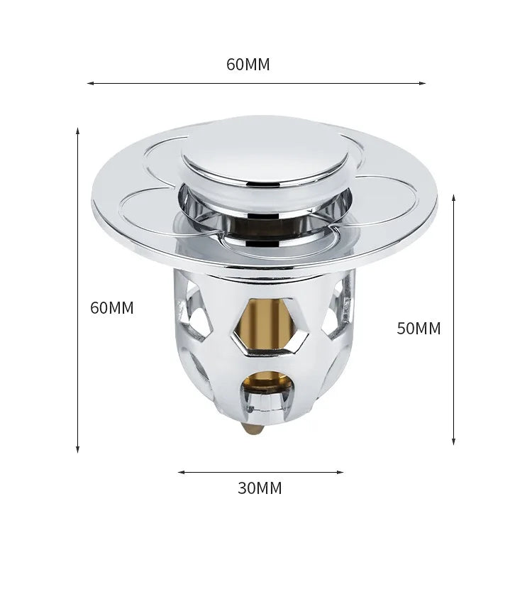 Drain Stopper Pop-Up Bounce Core