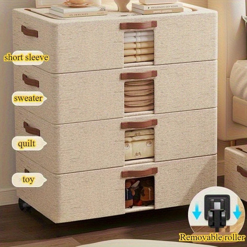 Bed Under Storage Foldable Fabric Bin