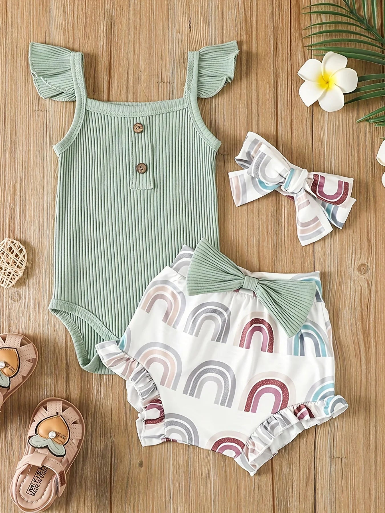 Summer Newborn Baby Girl Clothes Set