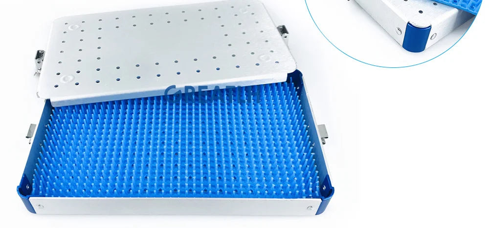 Sterilizer Tray with Silicone Mat