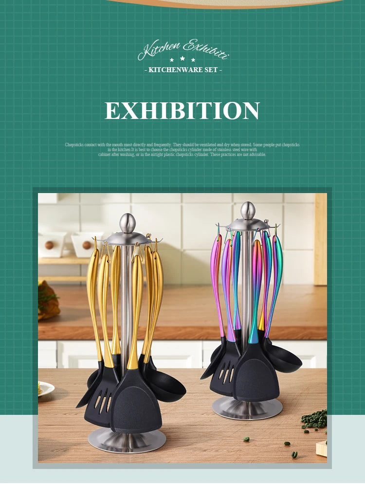 Silicone Spatula Heat-Resistant Non-Stick Set