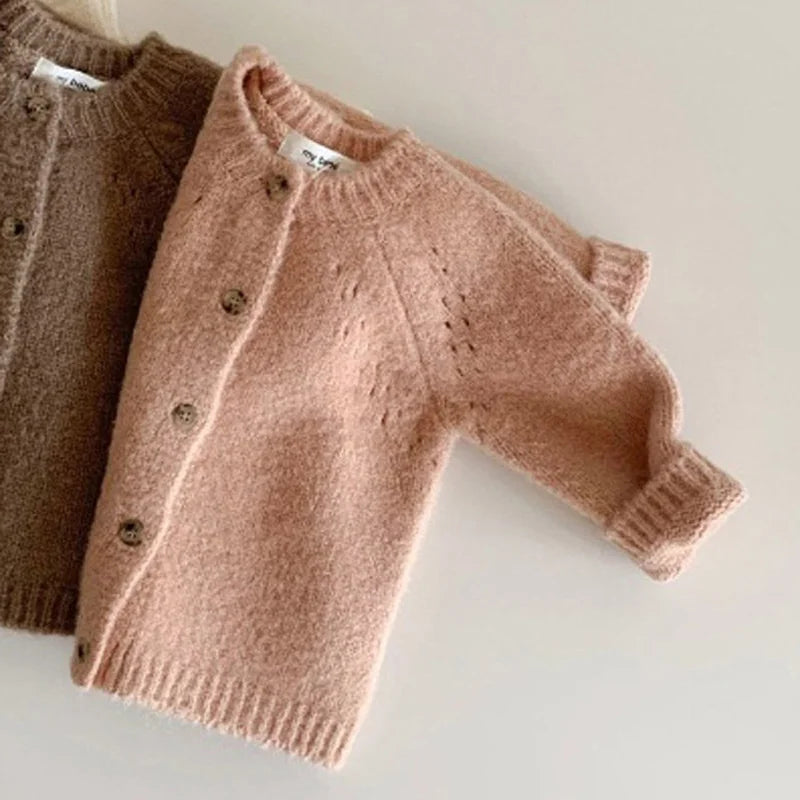 Luxurious Hypoallergenic Interlock Cardigan For Baby