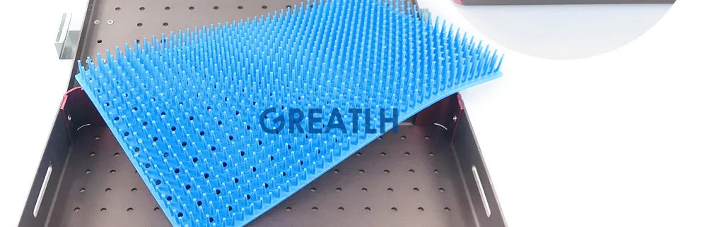 Sterilizer Tray with Silicone Mat