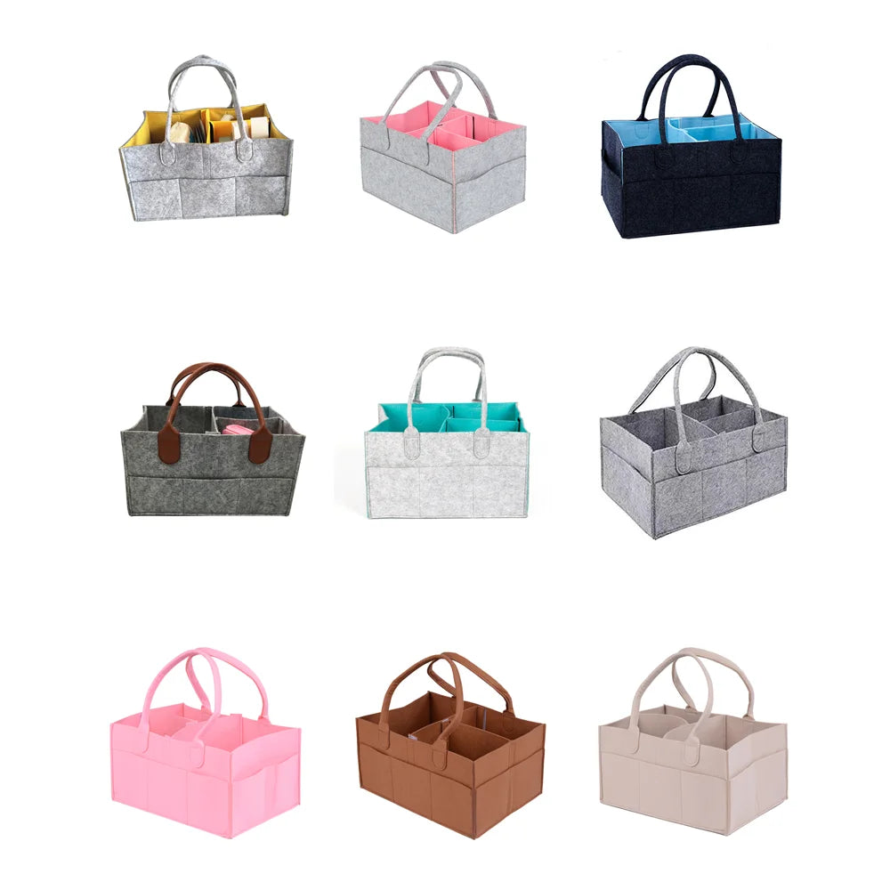 Baby Diaper Caddy Organizer Bags