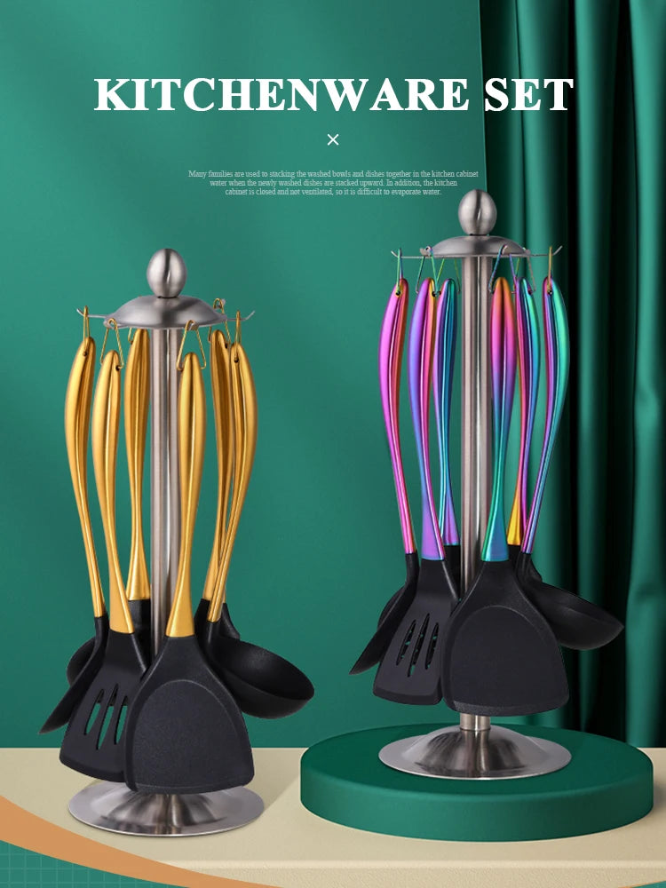 Silicone Spatula Heat-Resistant Non-Stick Set