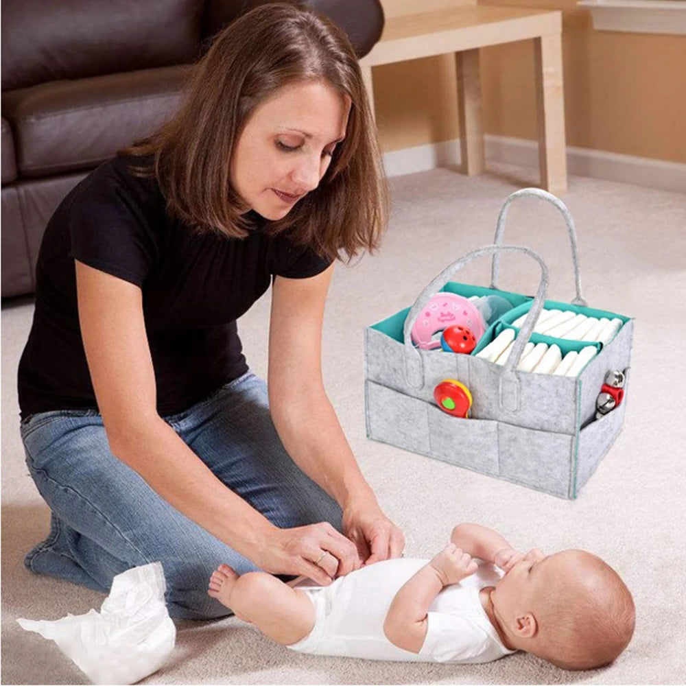 Baby Diaper Caddy Organizer Bags