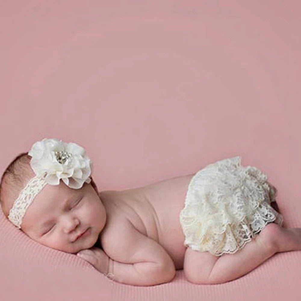 Baby Cotton Lace Bloomers