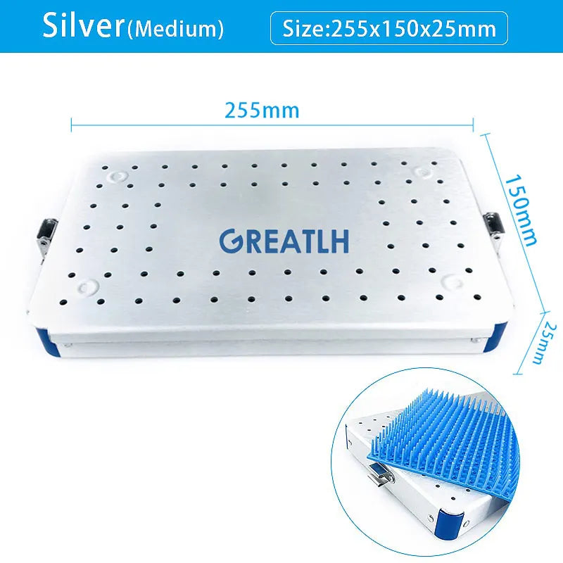 Sterilizer Tray with Silicone Mat