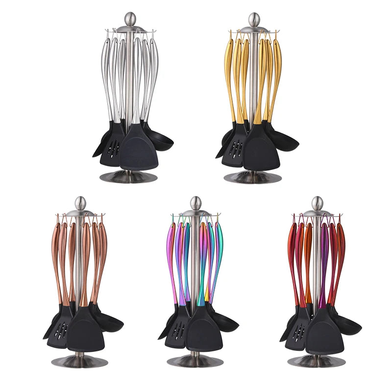 Silicone Spatula Heat-Resistant Non-Stick Set