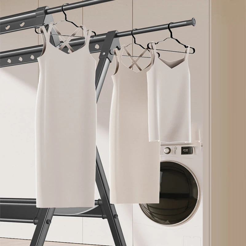 Floor-to-ceiling drying rack