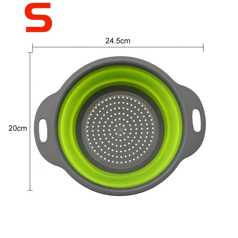 Round Collapsible Colander Silicone
