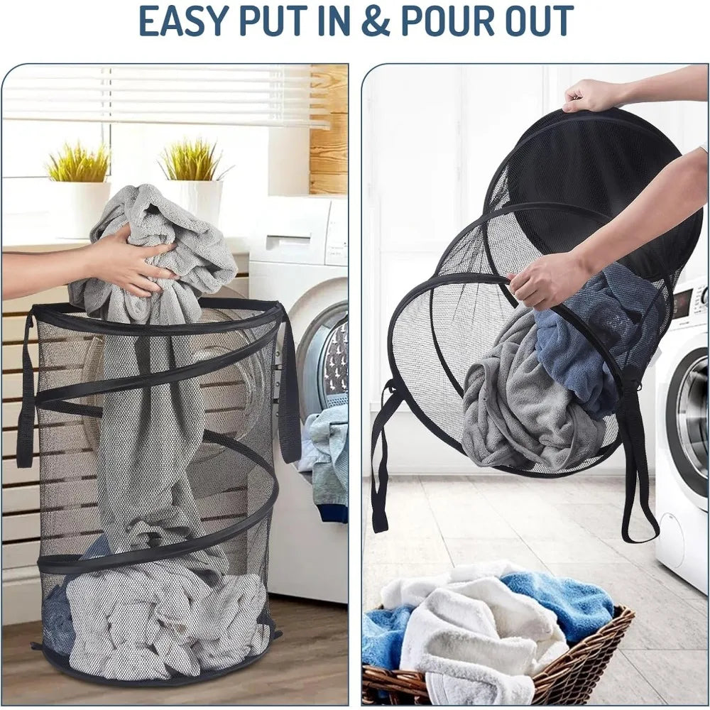 Folding Dirty Laundry Sorting Basket