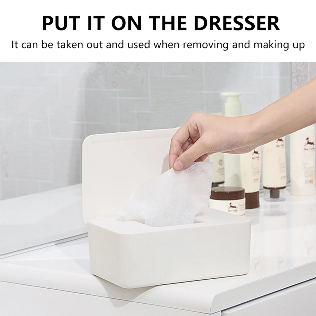 Wet Tissue Box Dustproof Wipes Dispenser