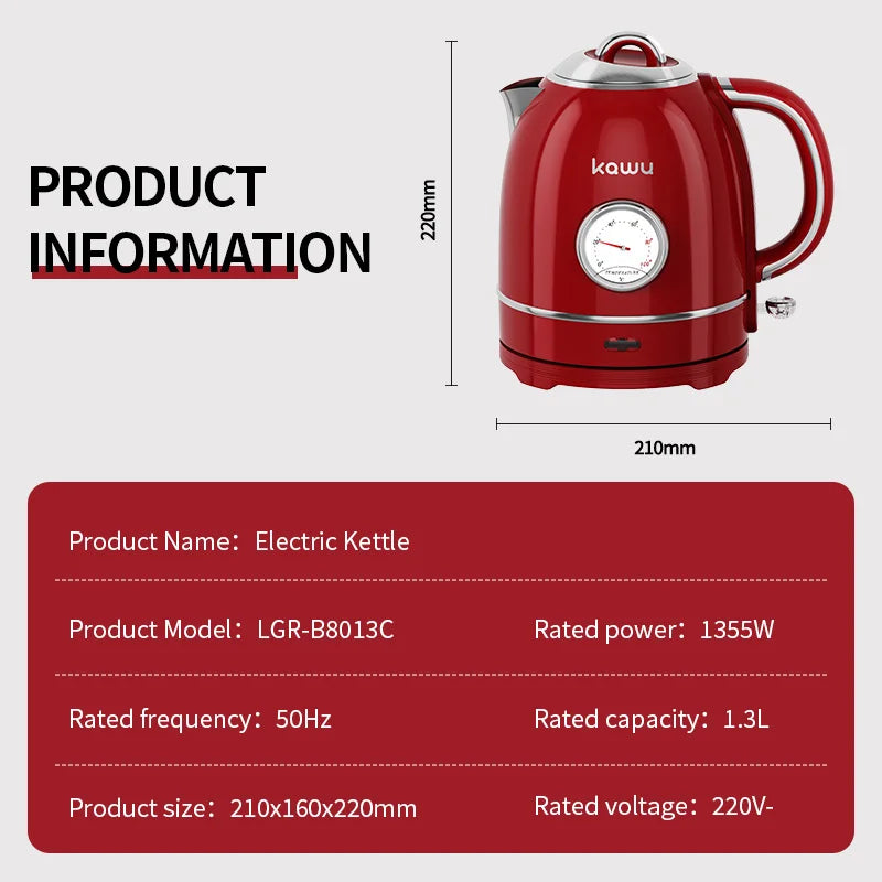 European-style retro electric kettle
