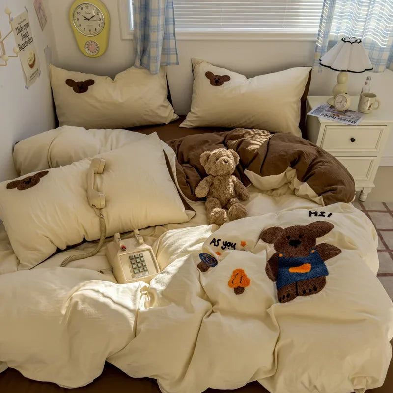 2025 new student cartoon washed cotton towel