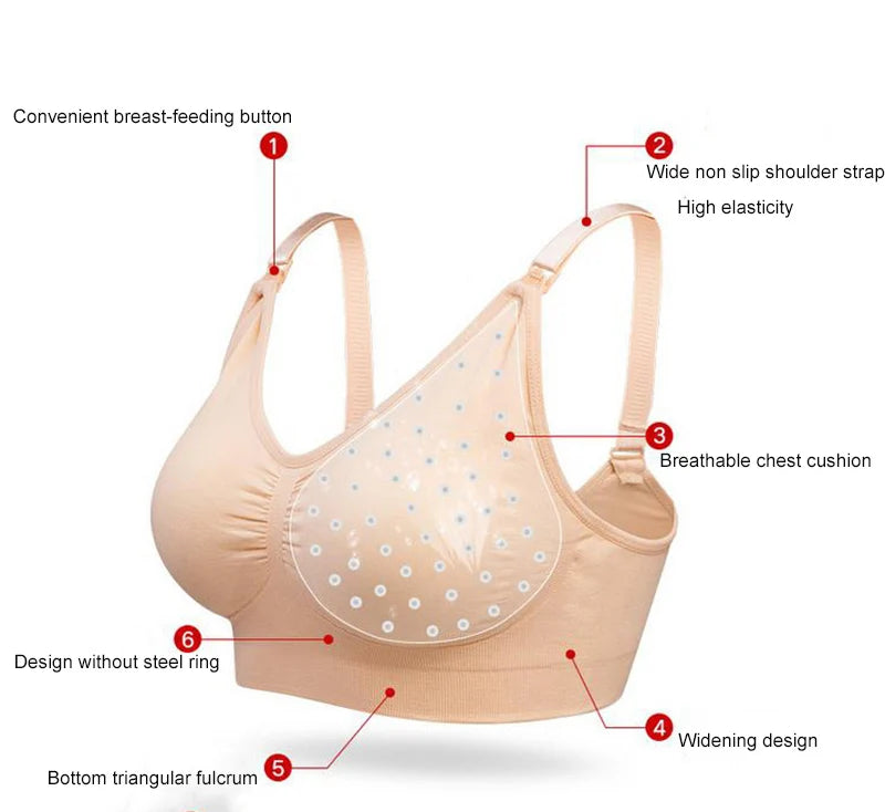 Hand Free Pumping Nursing Bra Breastfeeding