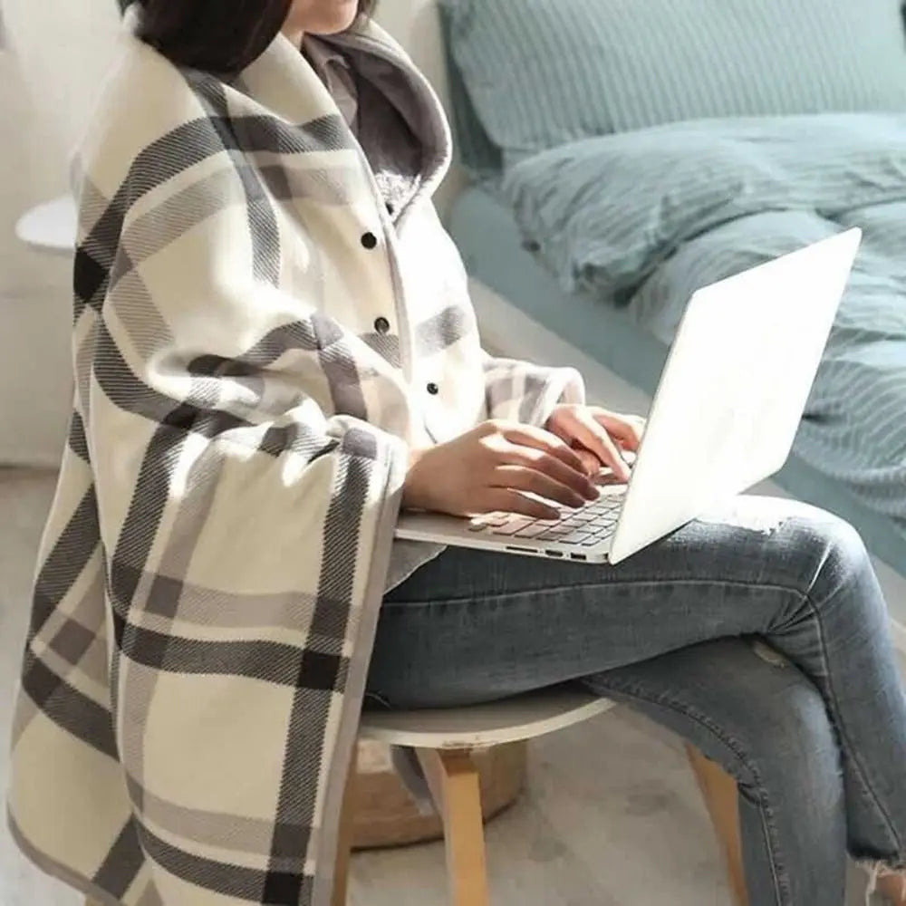 Throw Blankets Plaid Blanket Wearable Blanket