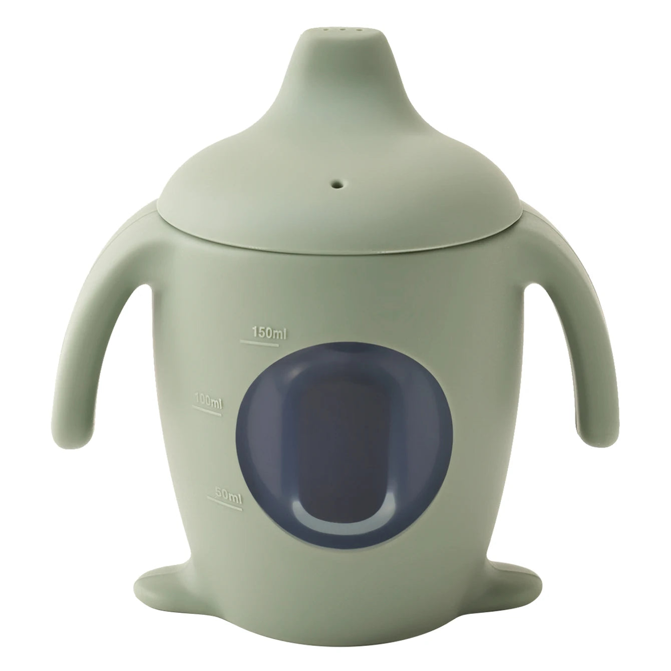 Leakproof transparent baby bottle with penguin silicone cover – Winnebab