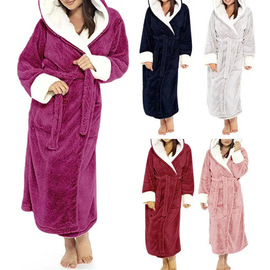 Women Bathrobe Plush