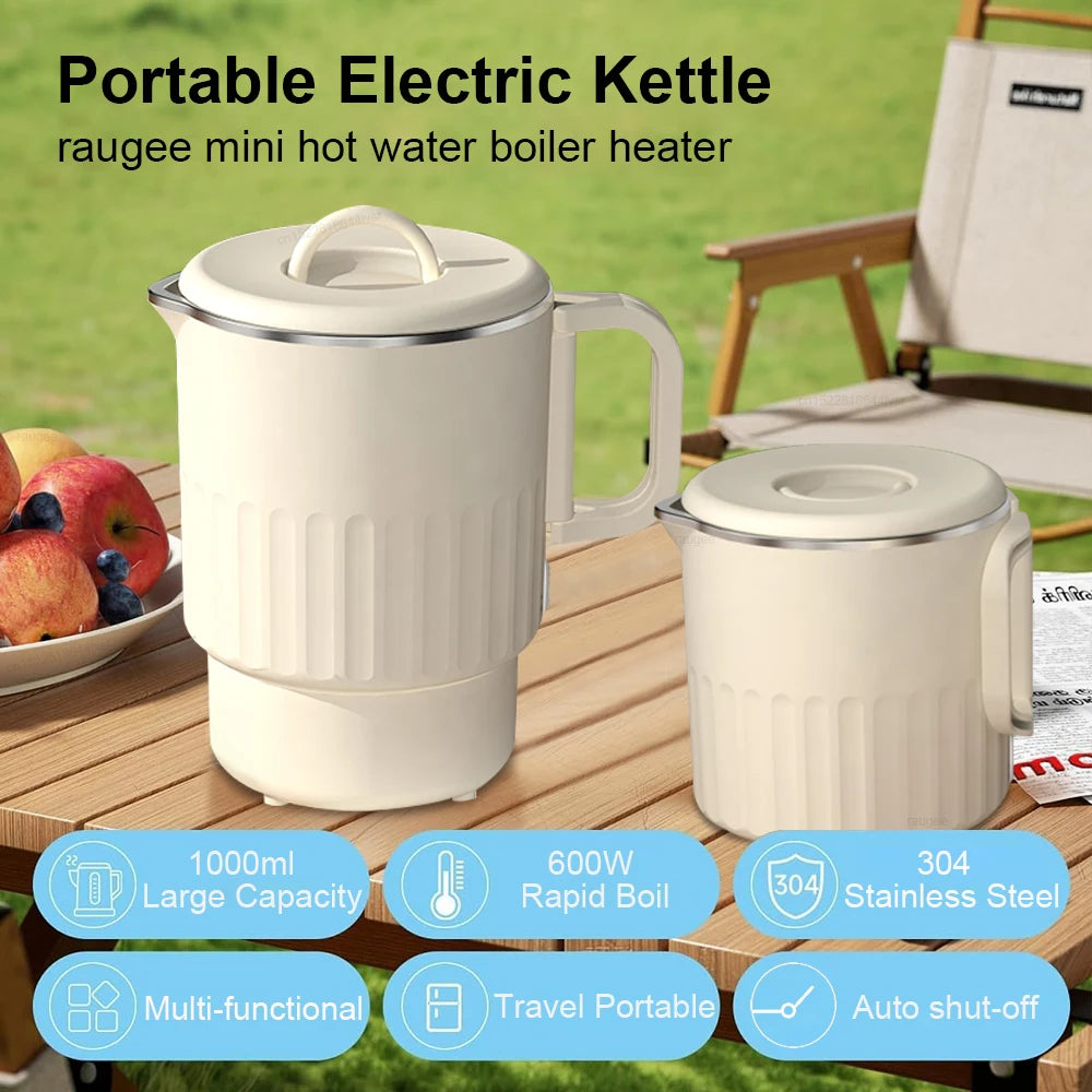 Electric Kettle 1L Mini Foldable Smart Kettle