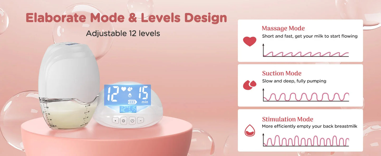 Hands Free Breast Pump Electric Wearable Breast Pump