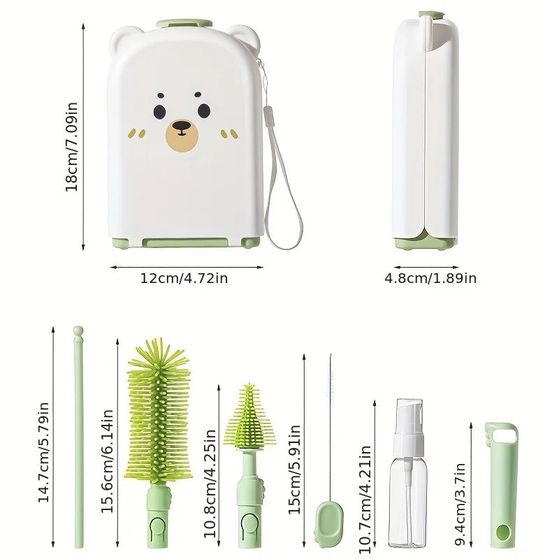 Travel Baby Bottle Brush Set
