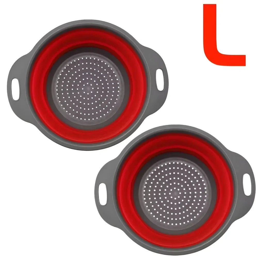 Round Collapsible Colander Silicone