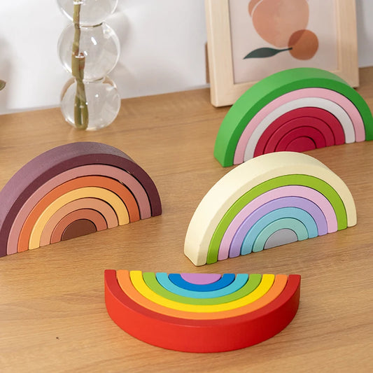 Wooden Rainbow Educational Montessori Toy