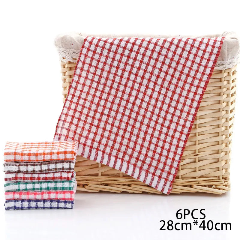 6PCS Cotton Kitchen Towel