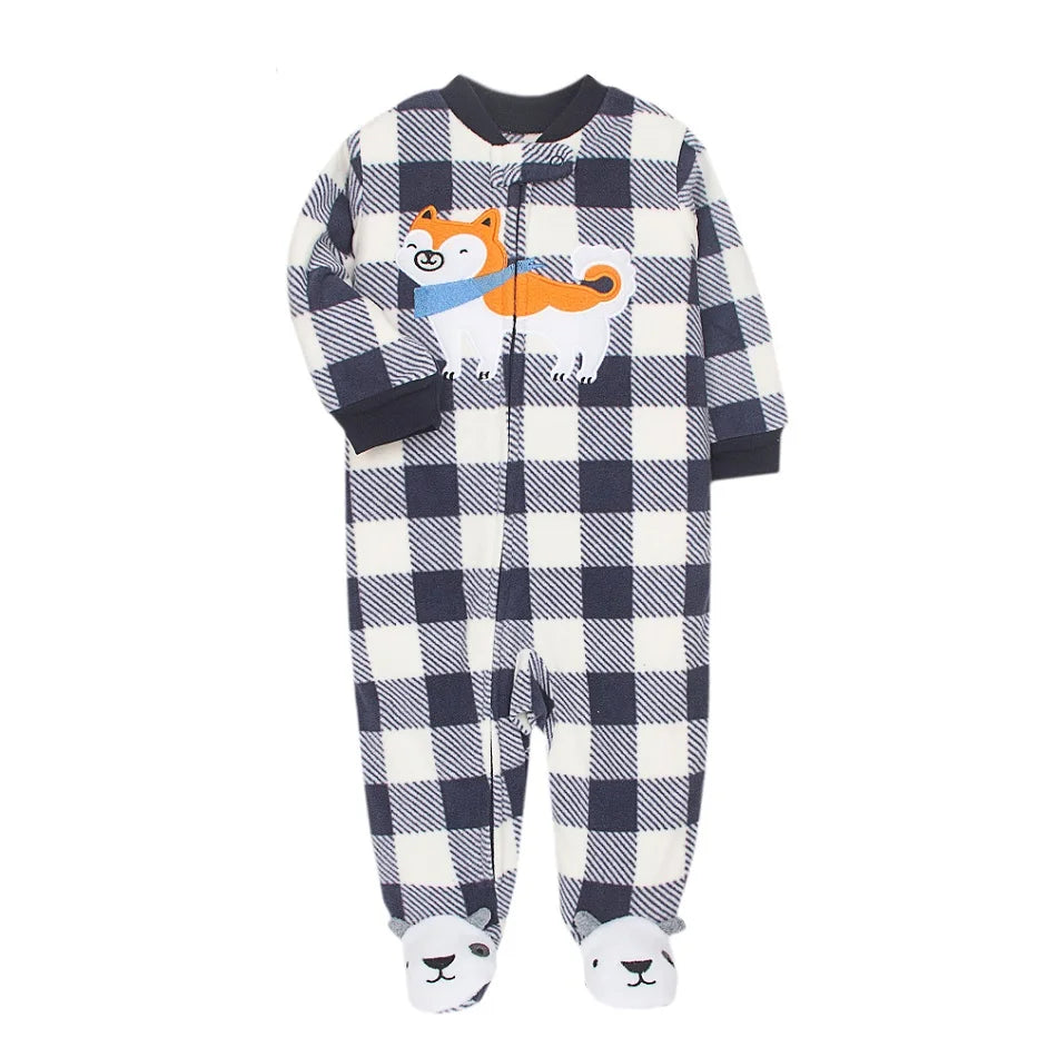 Footed Warm Baby Rompers