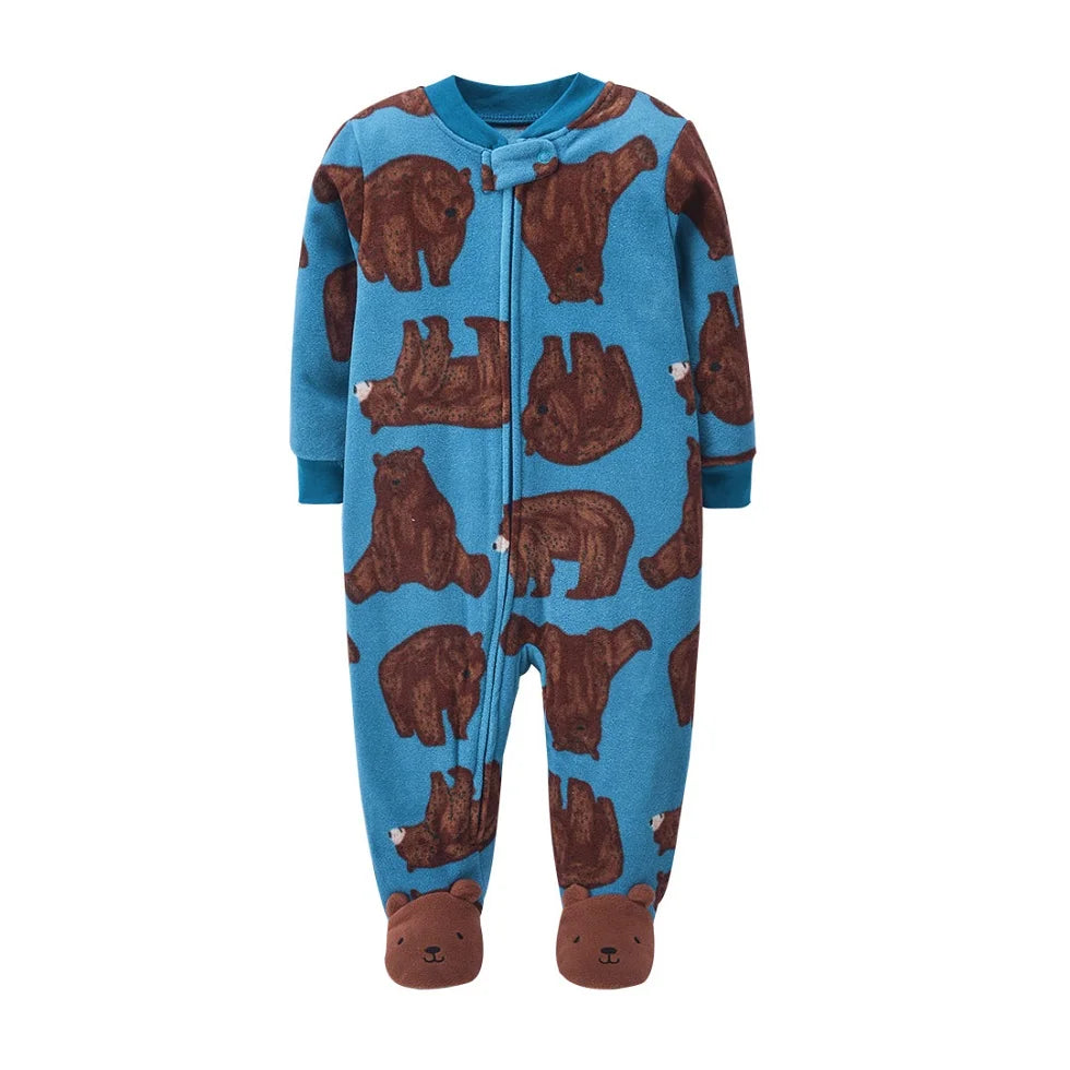Footed Warm Baby Rompers