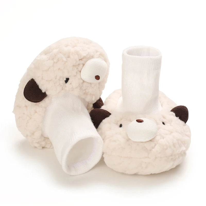 Winter Cartoon Baby Booties Boy Girl
