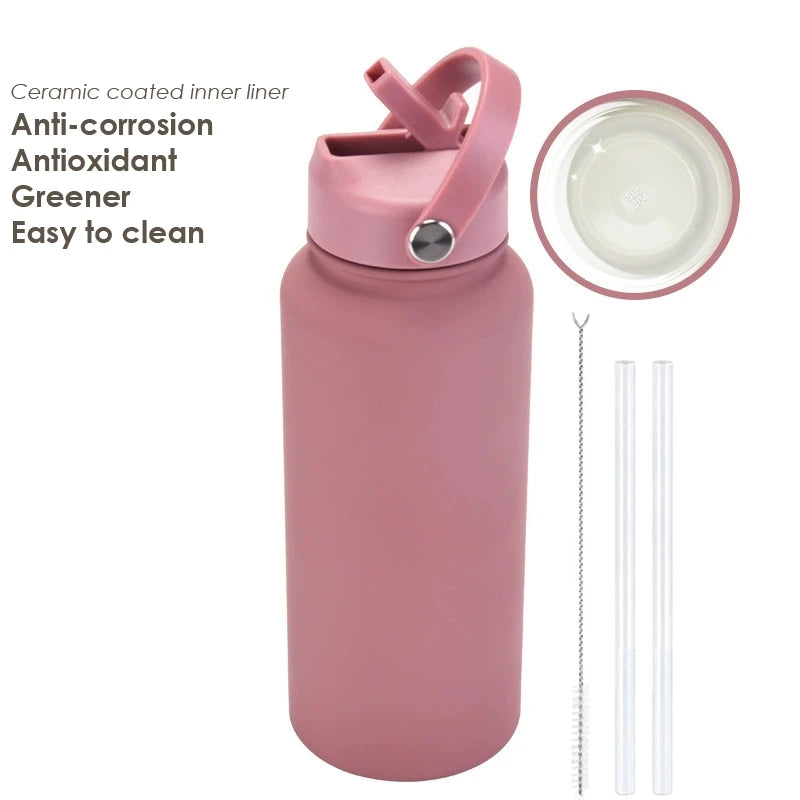 Water Bottle With Straw