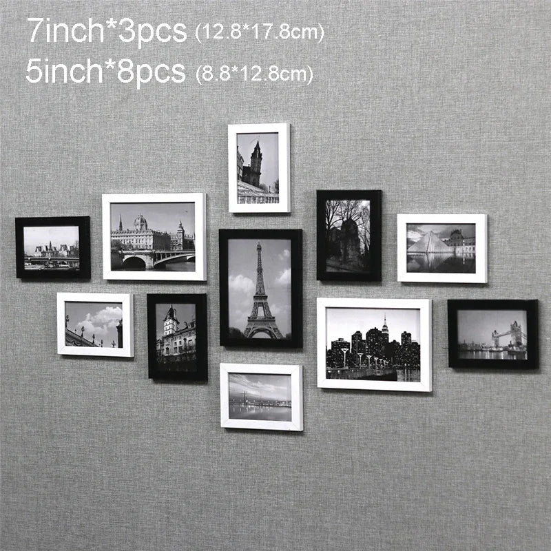 11Pcs Picture Frames Wall Photo Frame