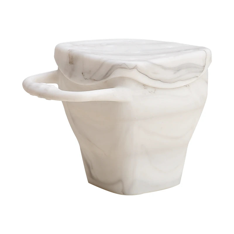 Collapsible Silicone Snack Cups With Lids For Toddlers