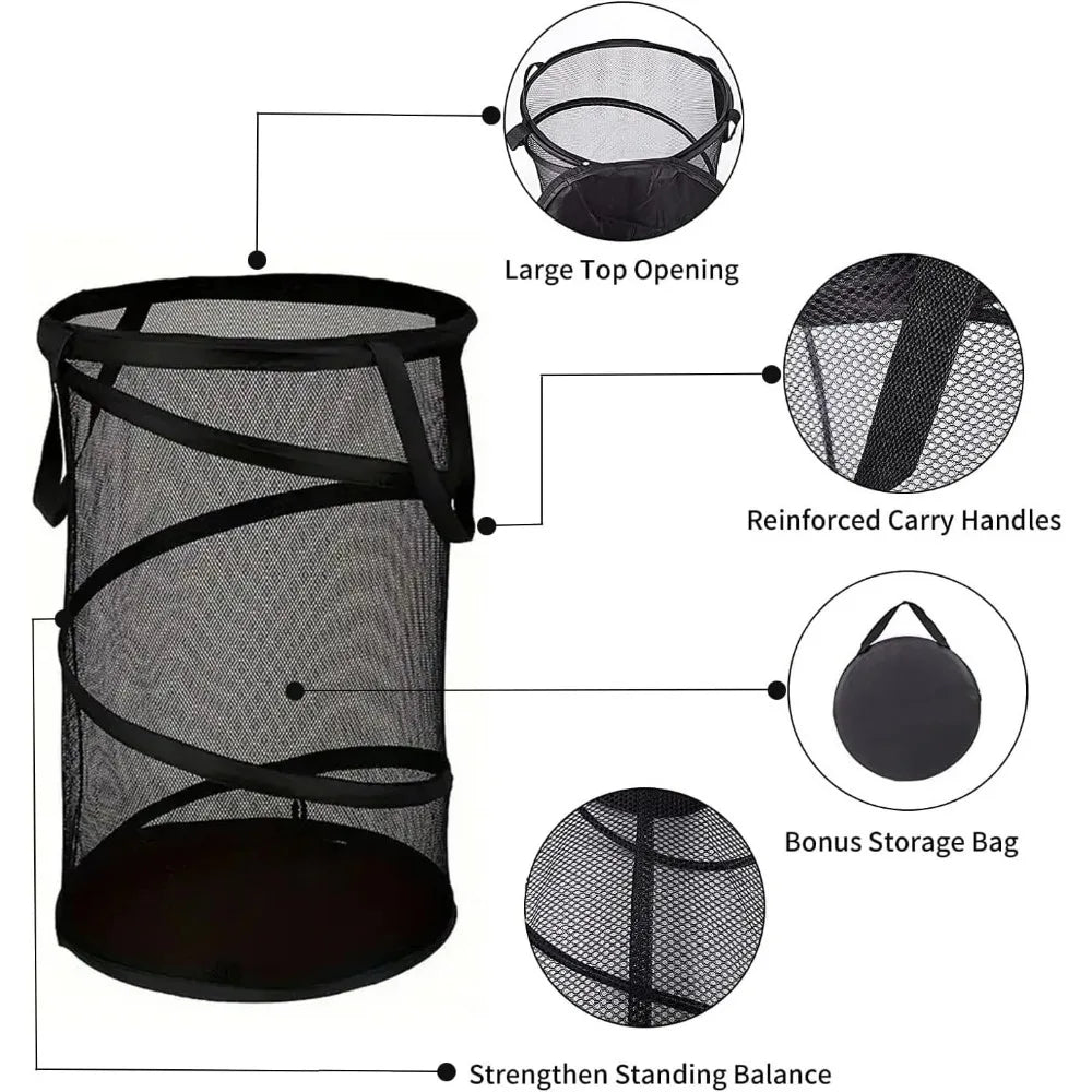 Folding Dirty Laundry Sorting Basket