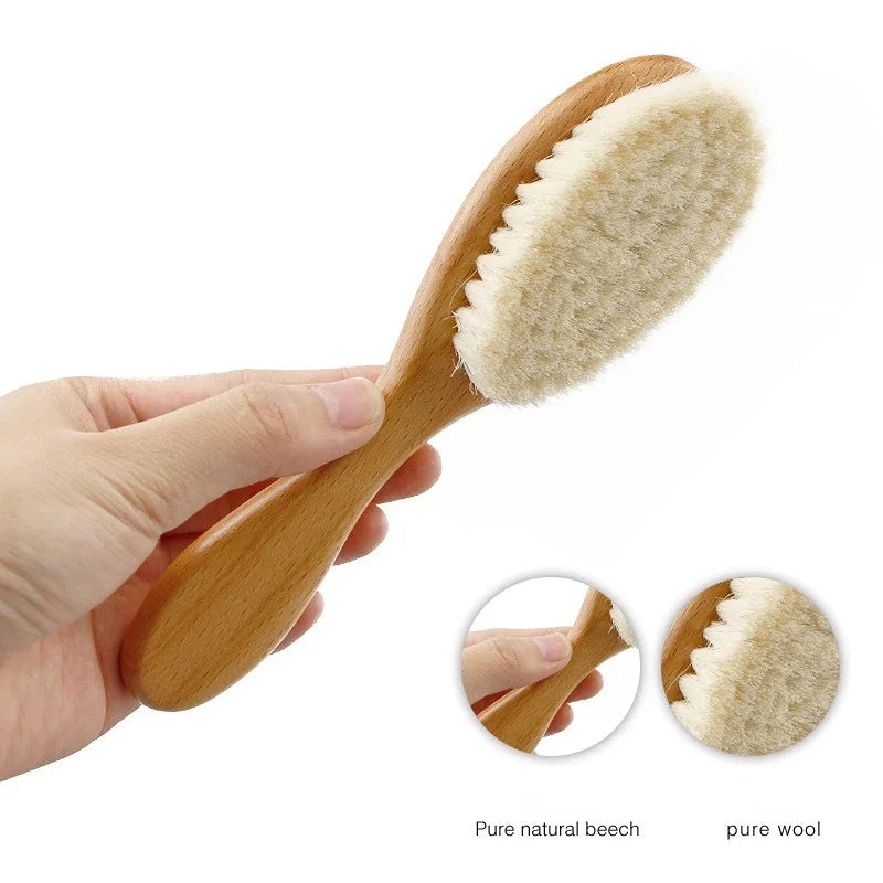 Wooden Baby Hair Brush Comb