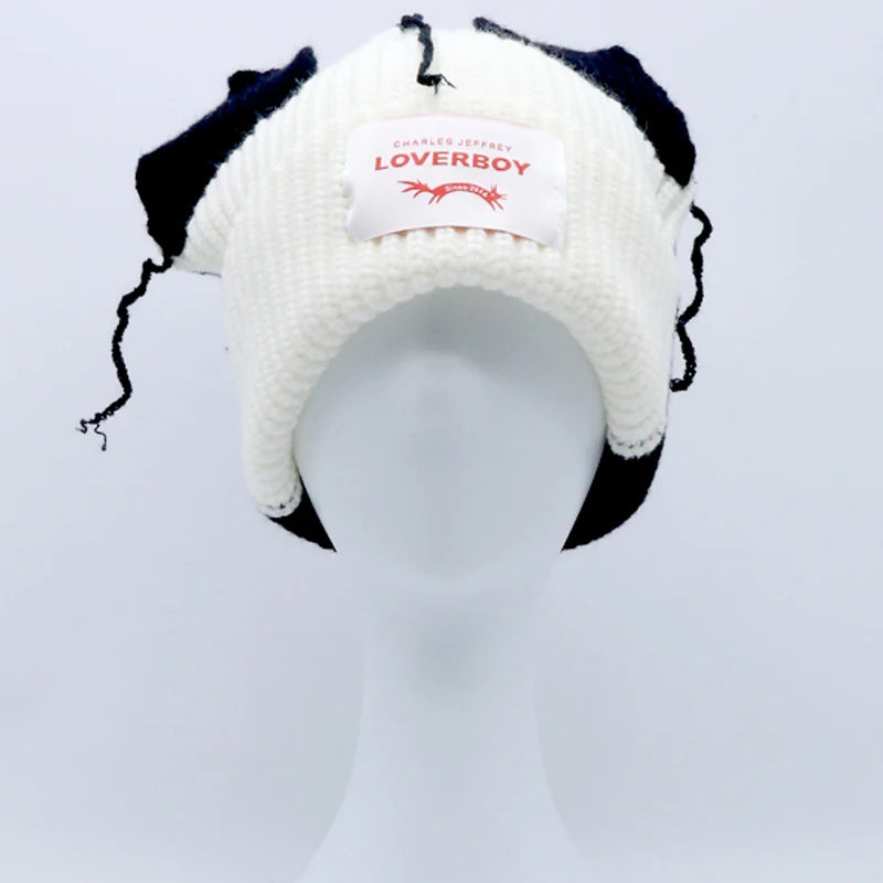 Long fox Ears Knitted Hat