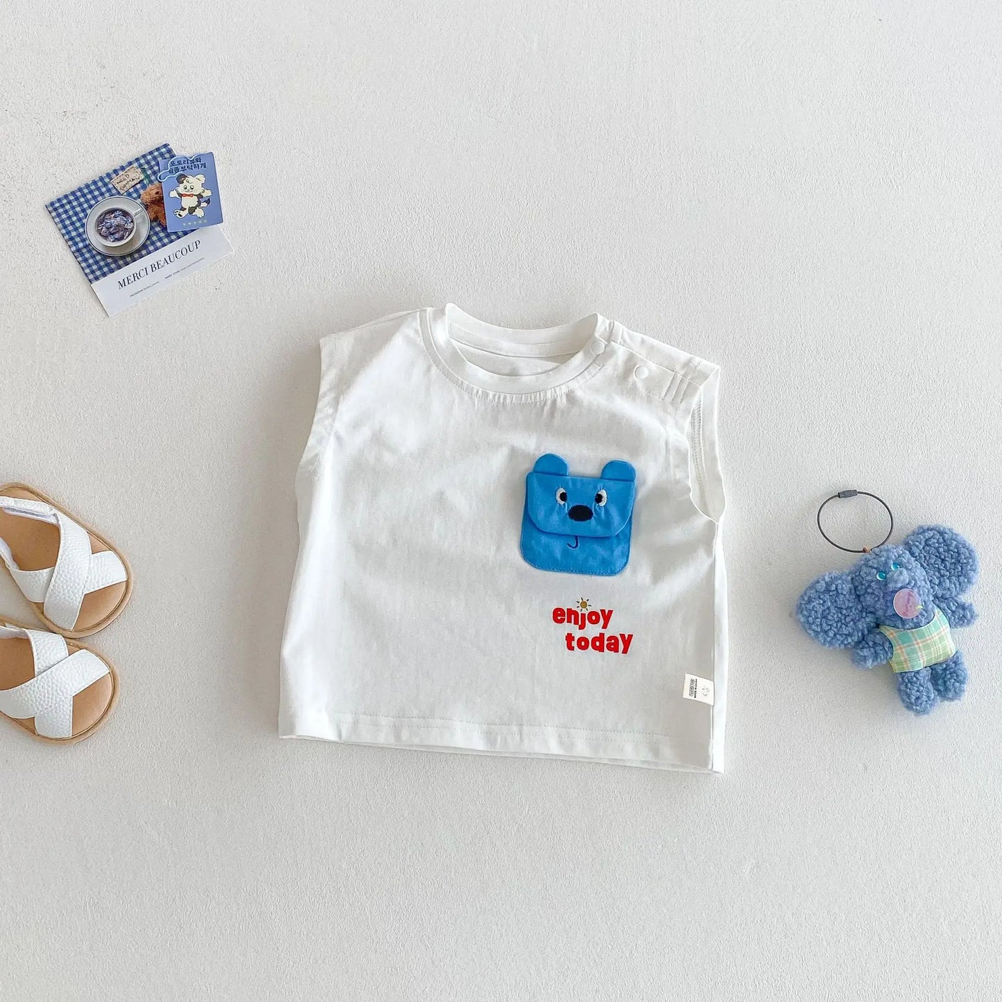 Summer Baby Clothing Set Striped Vest