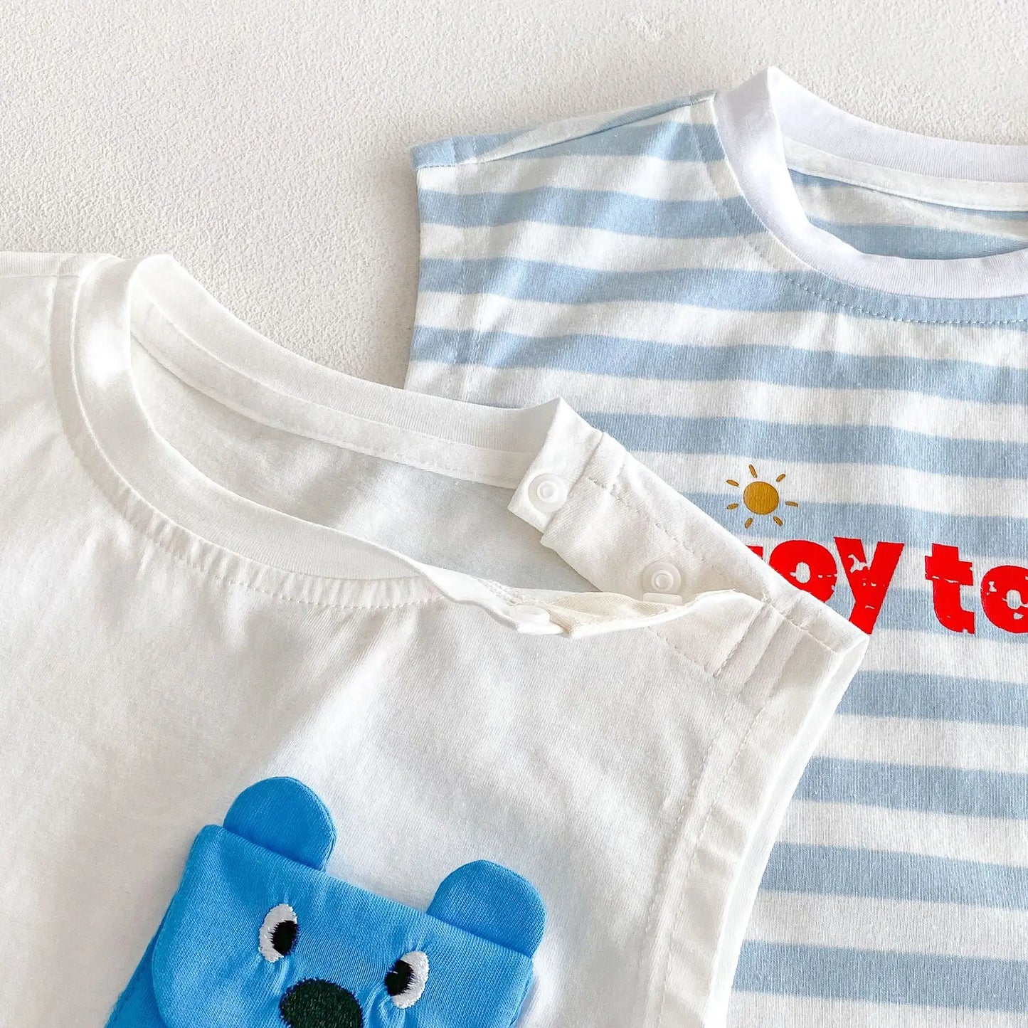 Summer Baby Clothing Set Striped Vest