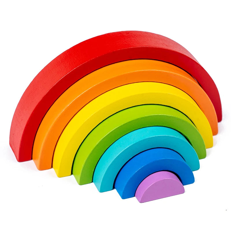 Wooden Rainbow Educational Montessori Toy