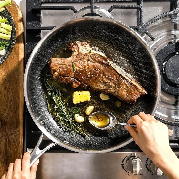Nonstick Frying Pan Stainless Steel