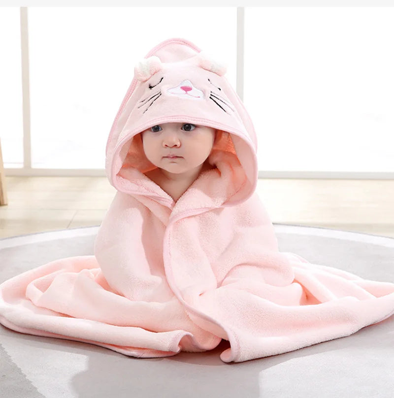 Baby Bath Towels Soft Newborn Hooded Towel