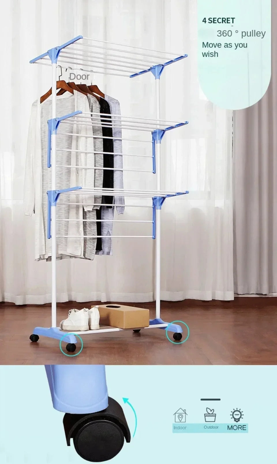 Folding Drying Clothes Rack