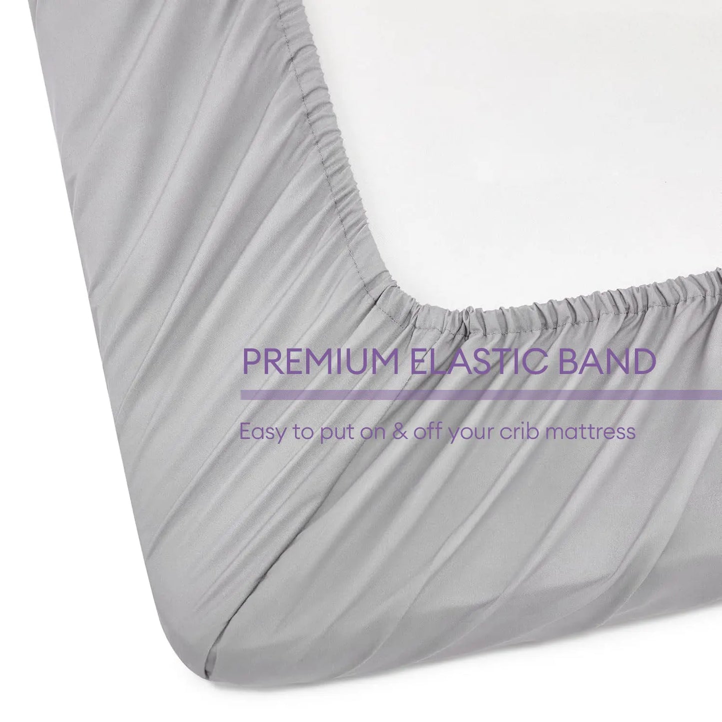 Solid Crib Fitted Sheet